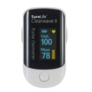 SURELIFE PULSE OXIMETER CLEARWAVE II WHITE